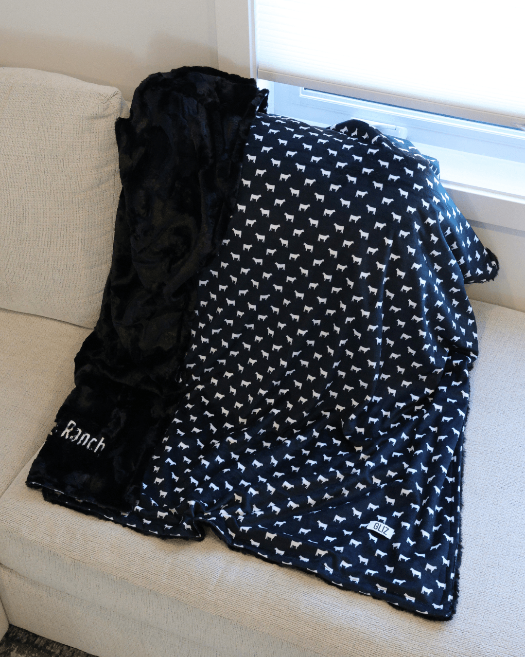 Blankets - Cow Silhouette - Gliz Design