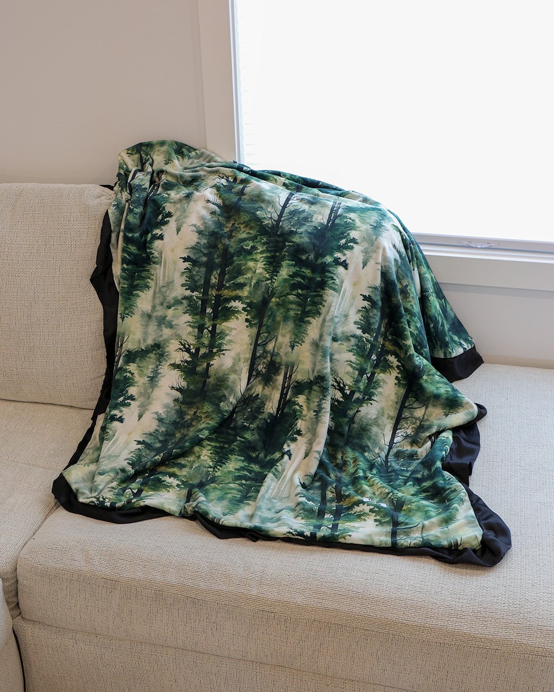 Blankets - Watercolor Pine Trees Forest - Gliz Design