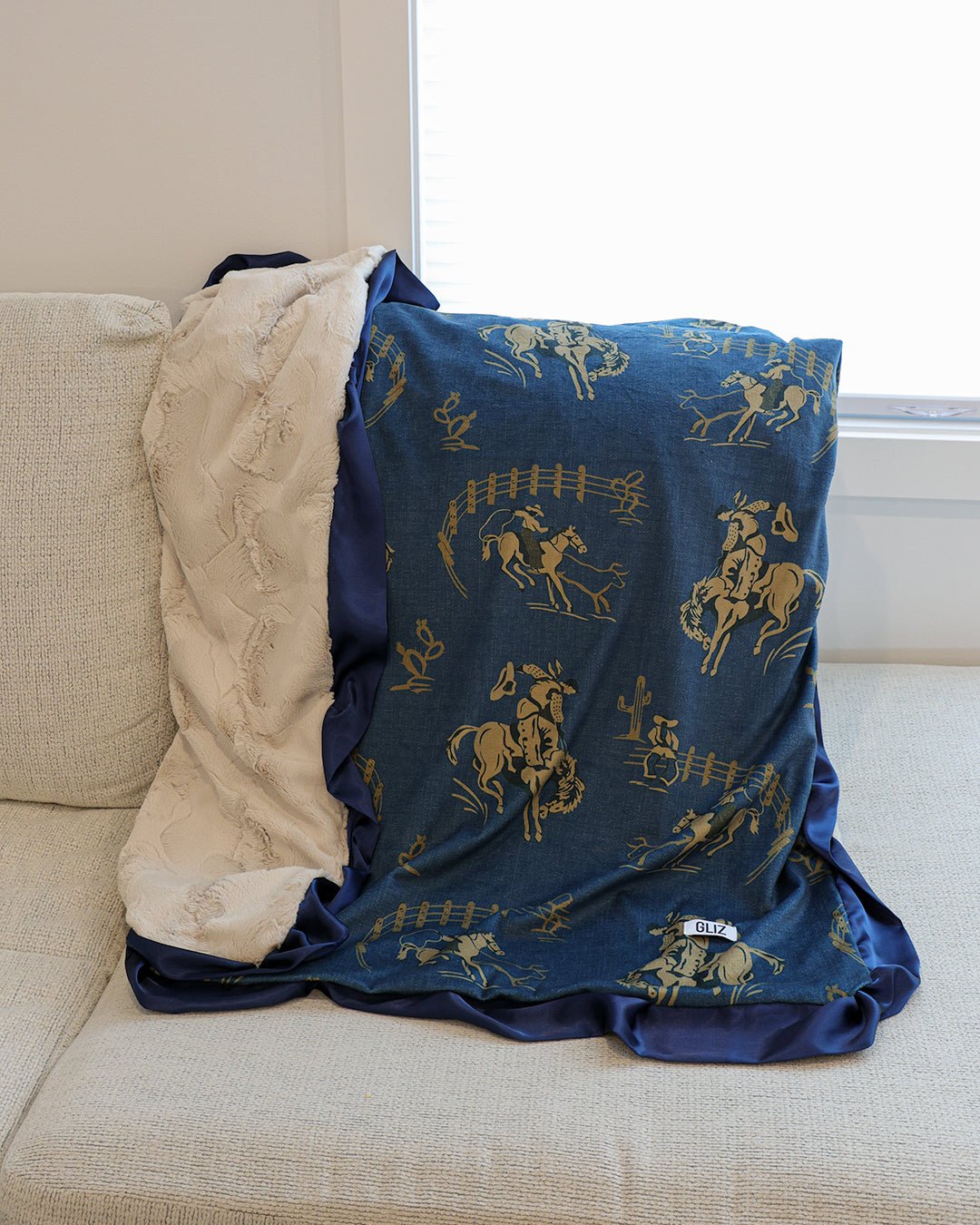Blankets - Western Life Bucking Bronco - Gliz Design
