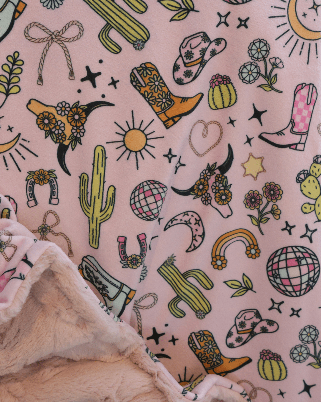 Blankets - Western Rodeo Disco Cowgirl - Gliz Design