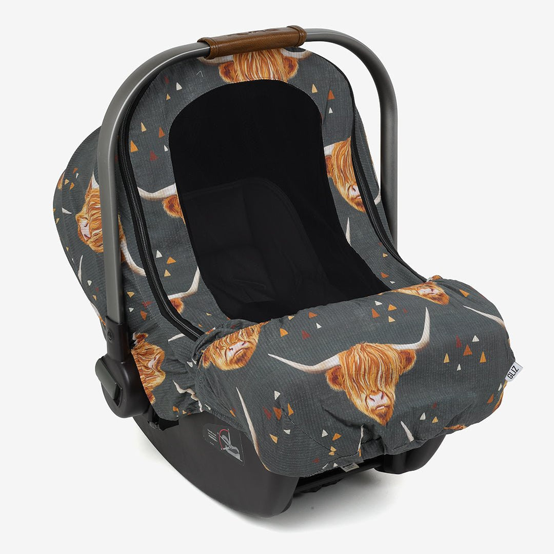 Summer Lite Cover - Highland Cow (Grey) - Gliz Design