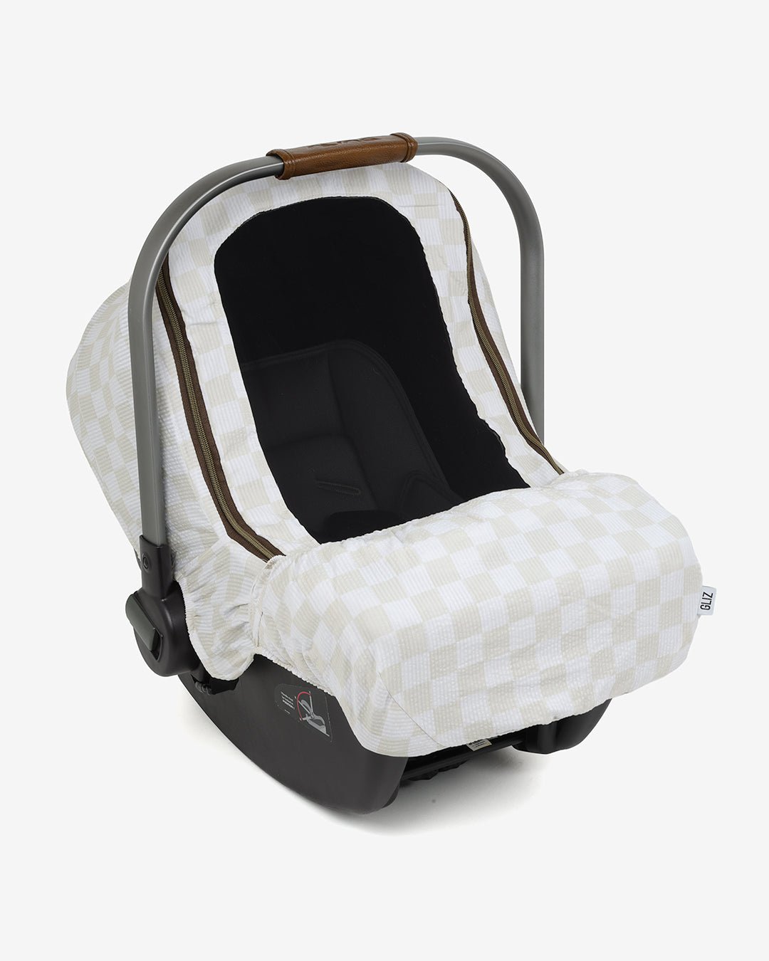 Summer Lite GlizCover™ - Pristine Ecru and White Checkers - Gliz Design