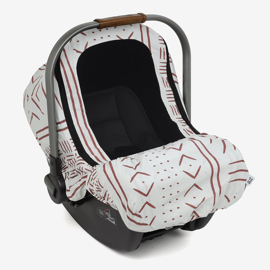 Summer Lite GlizCover™ - Rust On Bone Mudcloth - Gliz Design