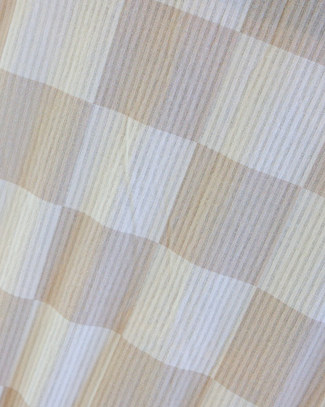 Summer Lite GlizCover™ - Sandy Taupe & Cream Checkers - Gliz Design