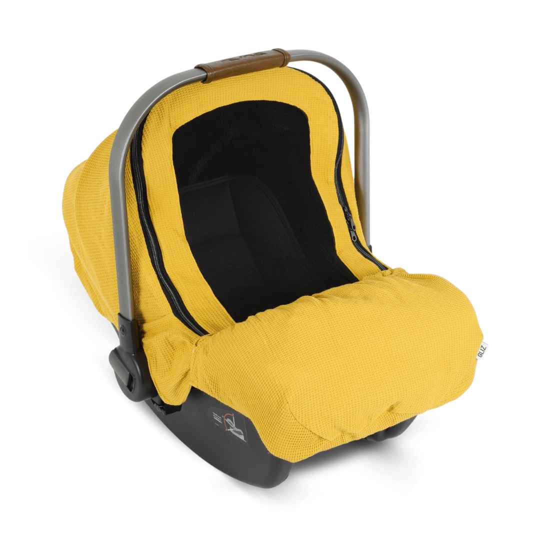 Summer Waffle Cover - Mustard - Gliz Design