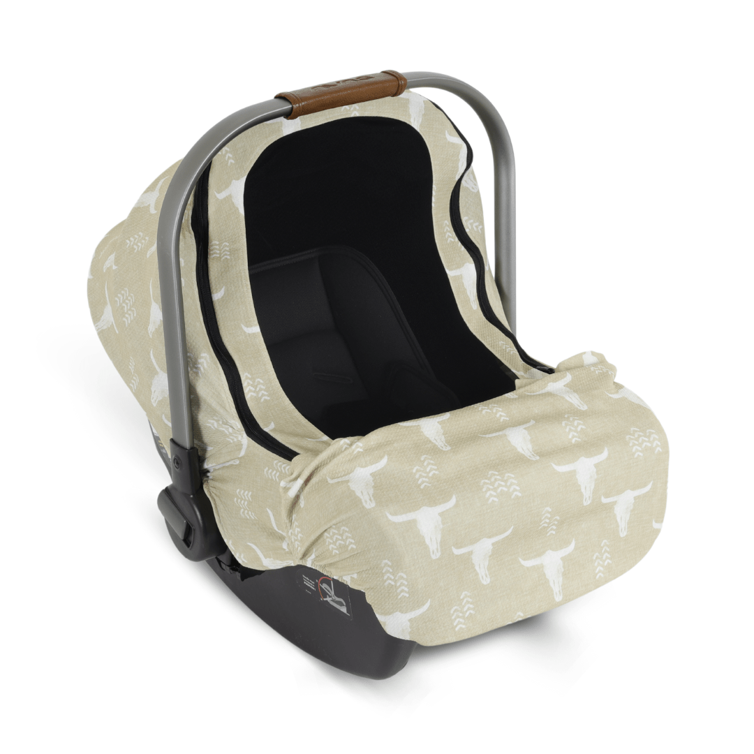 Summer Weave Cover - Long Horns (Tan) - Gliz Design