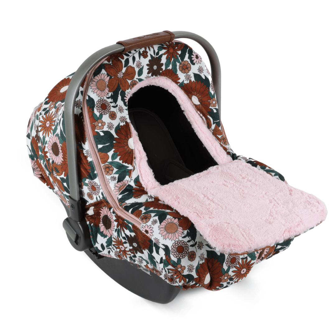 Winter Cover - Large Retro Florals 70s - Gliz Design