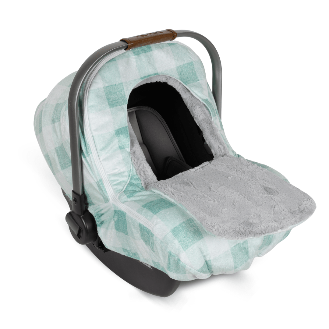 Winter Cover - Mint Green Checkers - Gliz Design