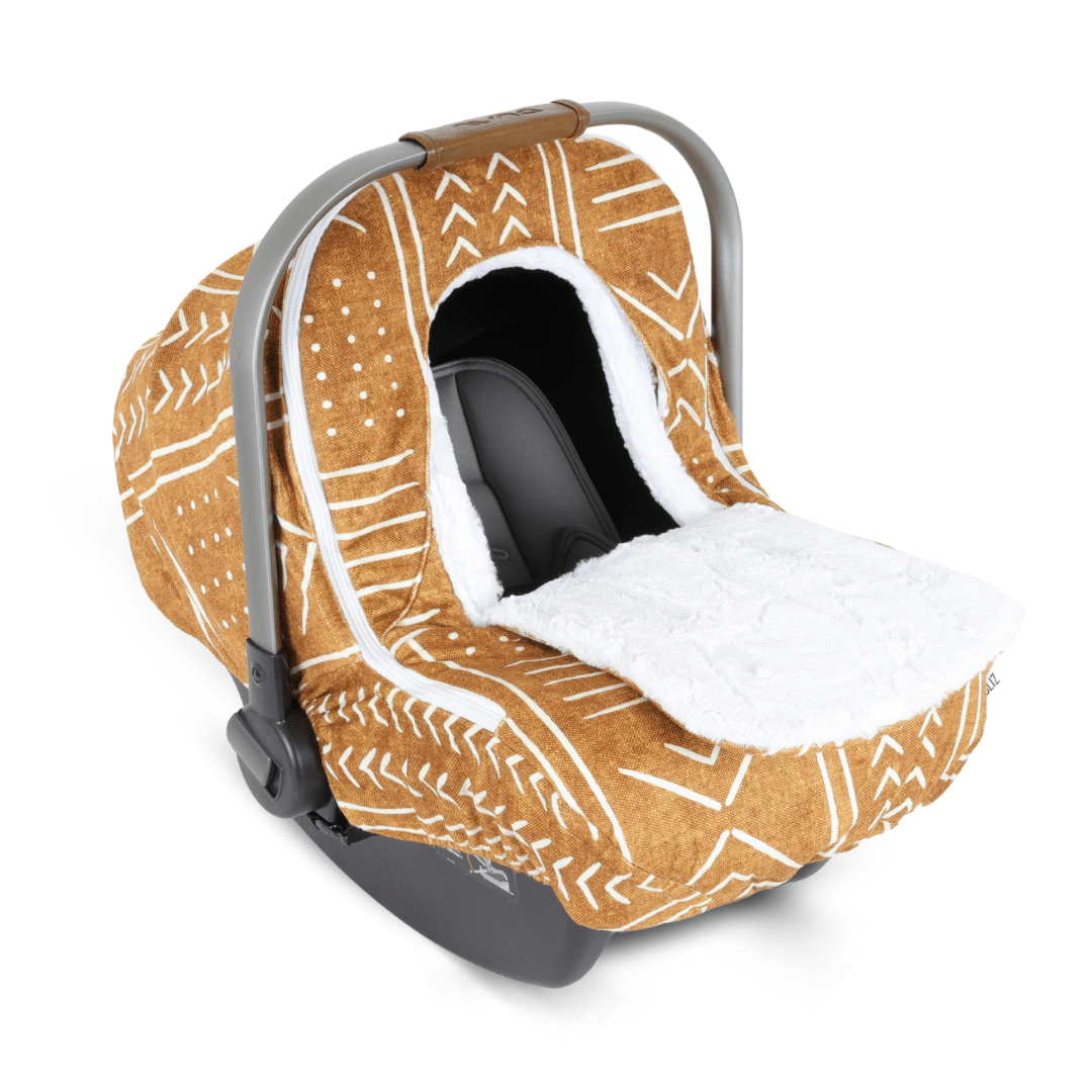 Winter Cover - Mustard Mudcloth - Gliz Design