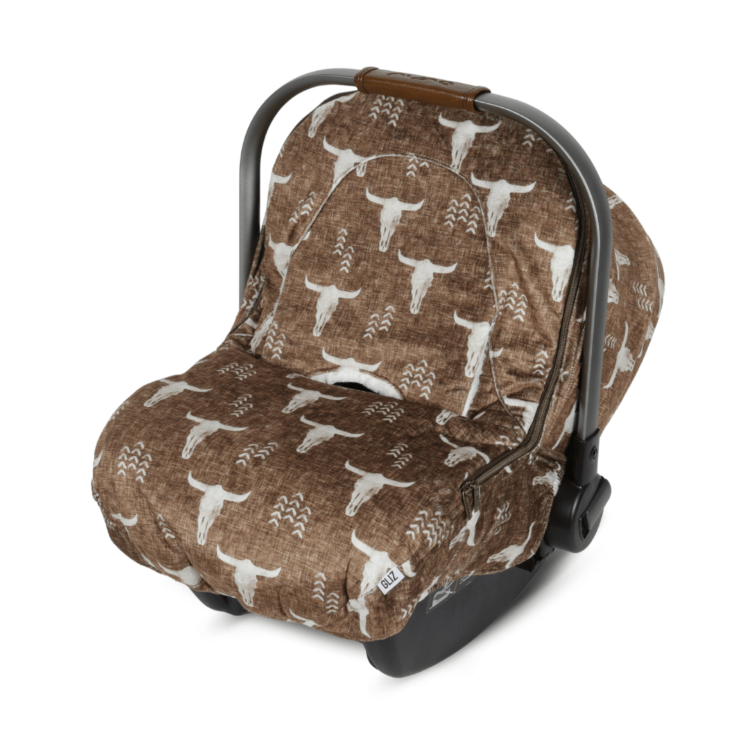 Winter Cover - Olive Green Long Horns - Gliz Design