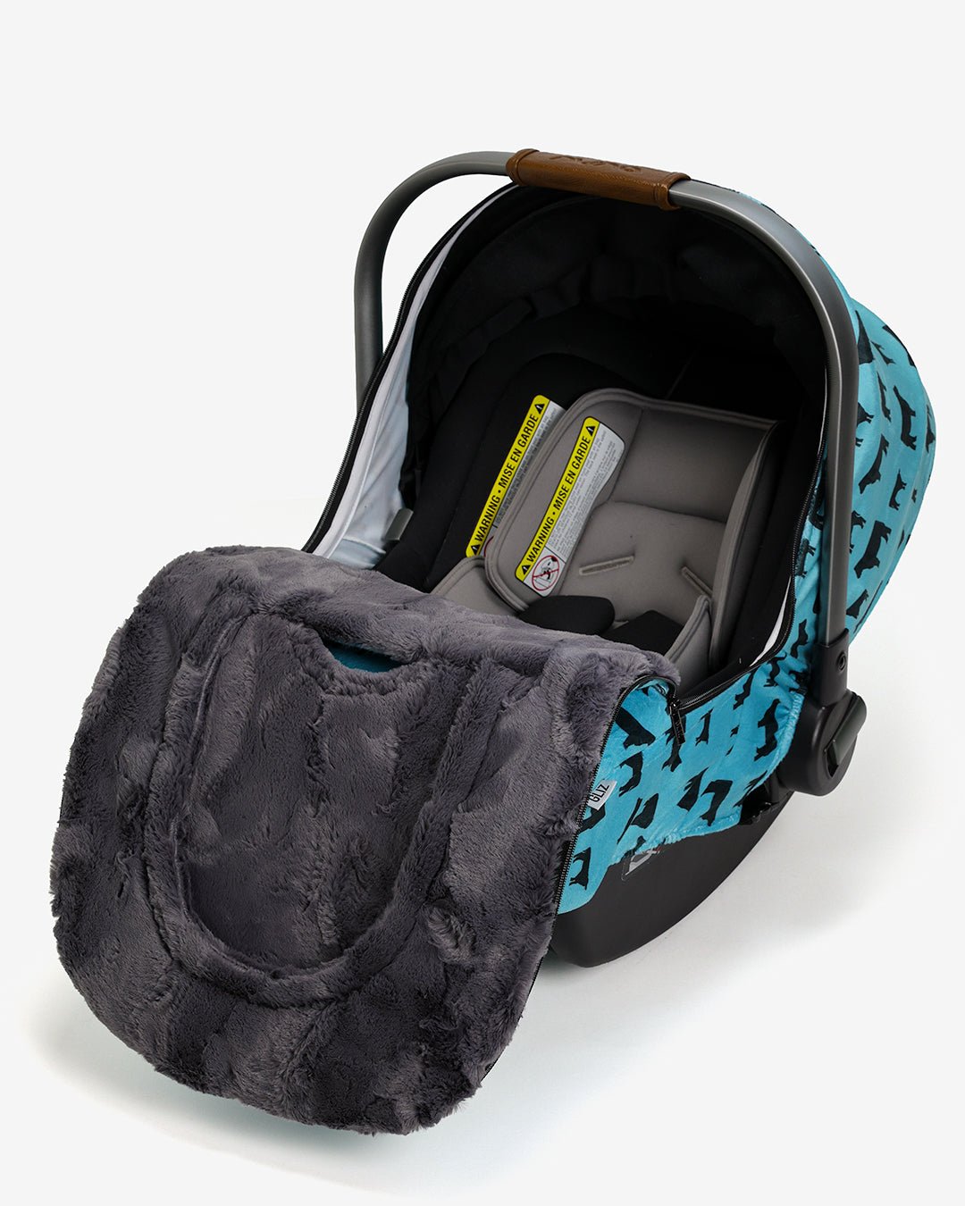 Winter Cover - Teal Cows - Gliz Design