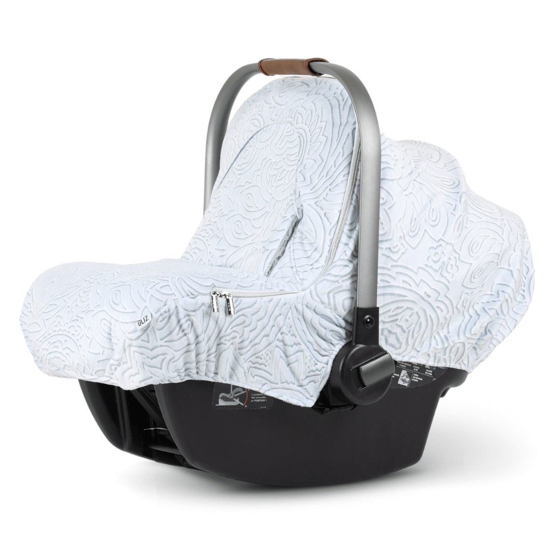 Winter Cover - White On White 3Dpaisley - Gliz Design
