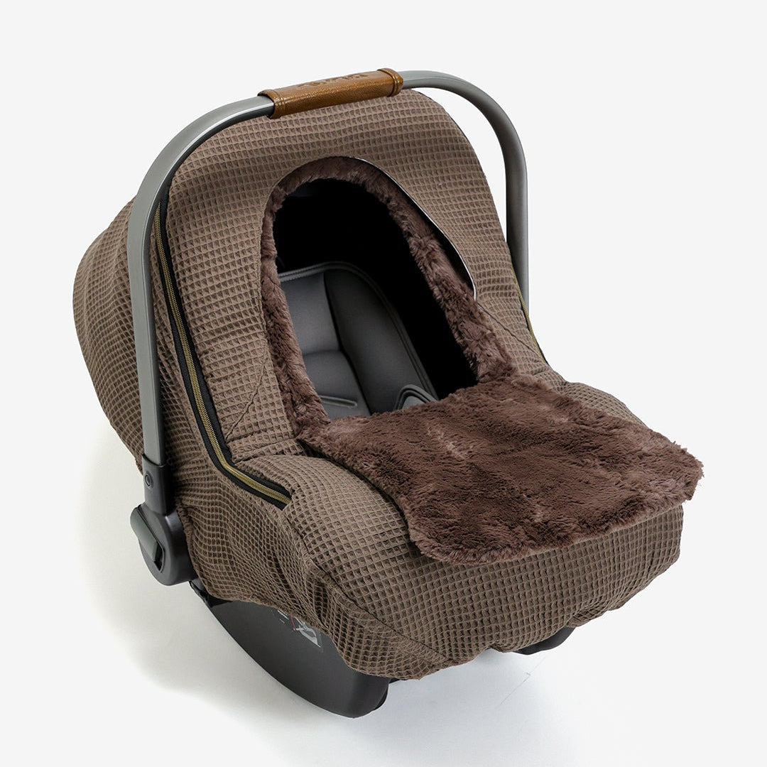 Winter Waffle Cover - Brick - Gliz Design