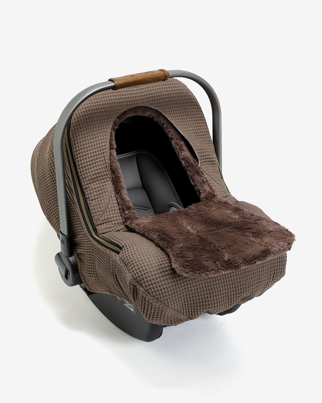 Winter Waffle Cover - Brick - Gliz Design