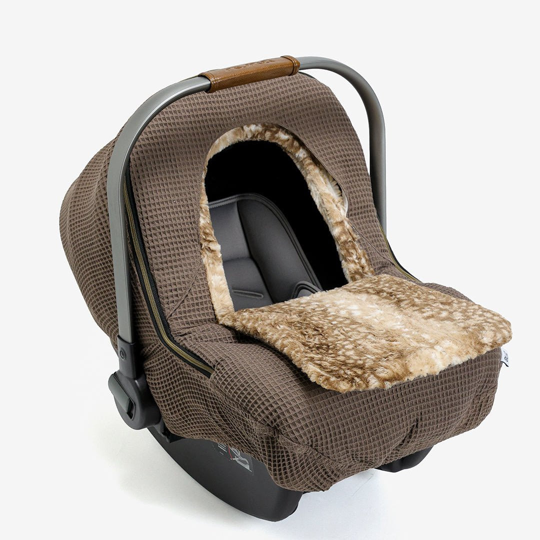 Winter Waffle Cover - Brick - Gliz Design