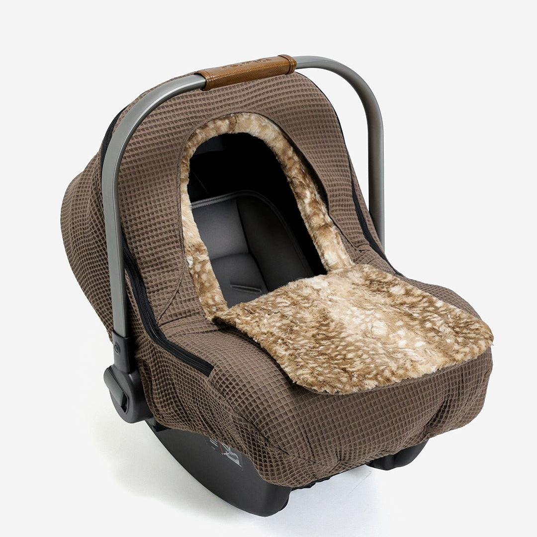 Winter Waffle Cover - Brick - Gliz Design