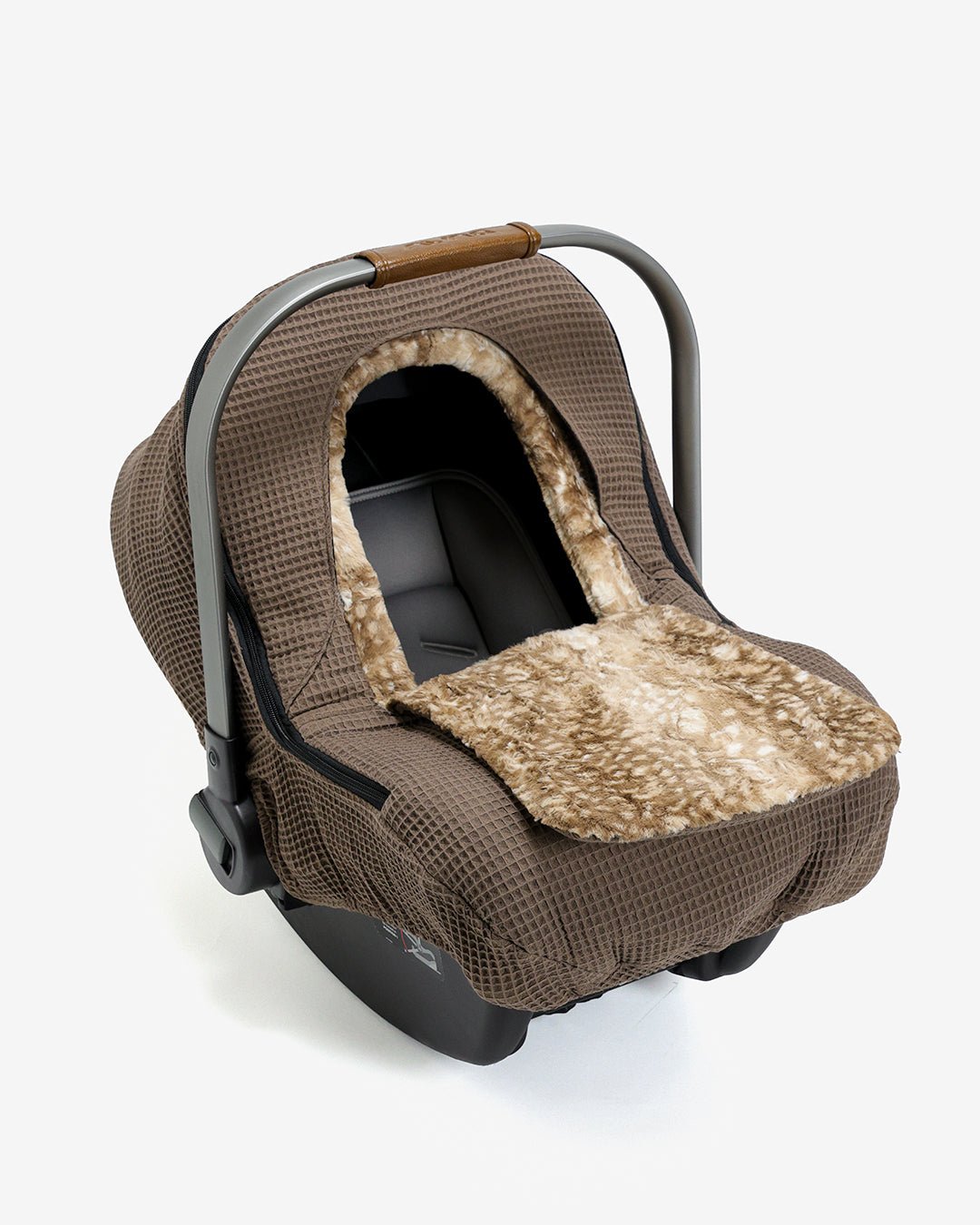 Winter Waffle Cover - Brick - Gliz Design