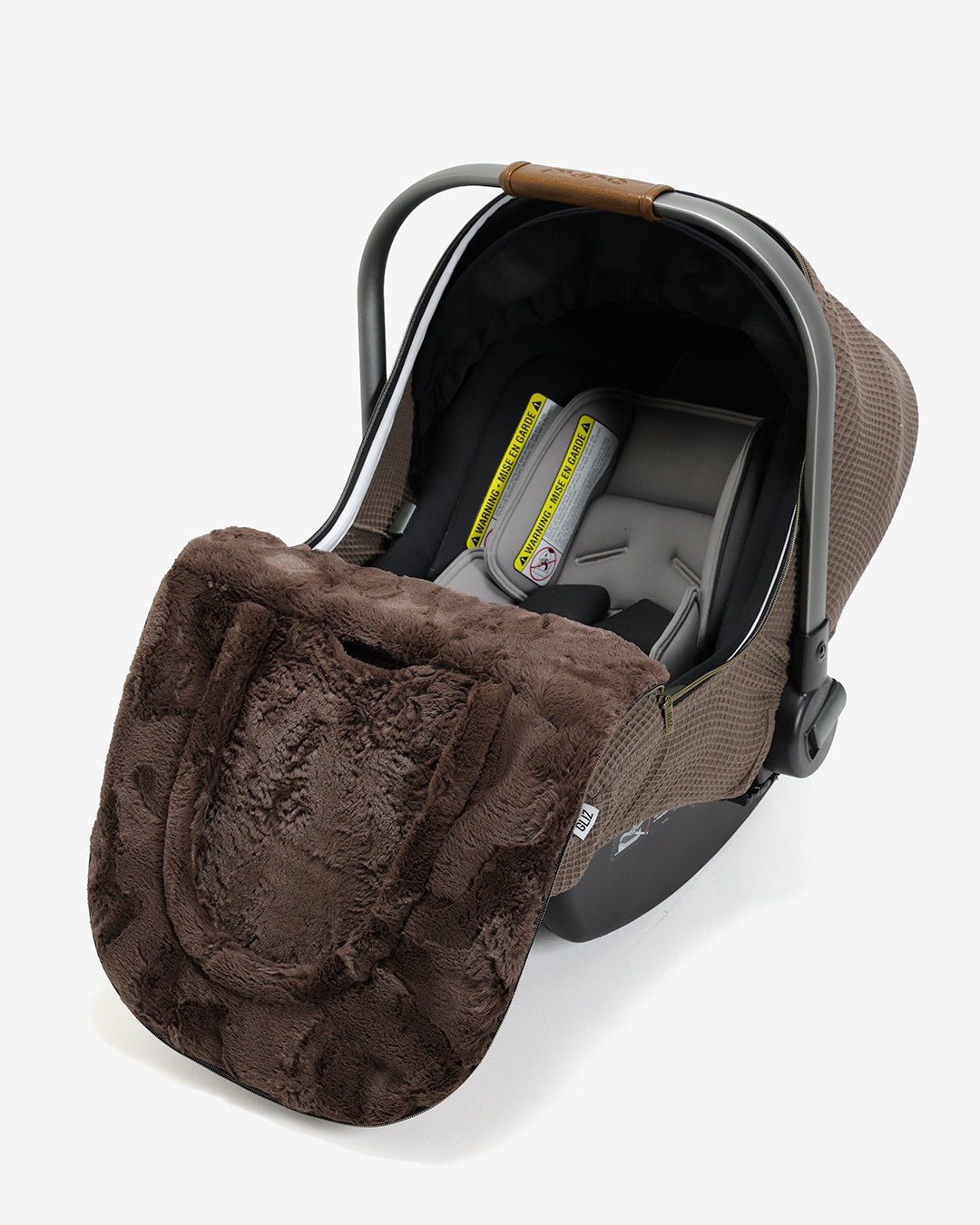 Winter Waffle Cover - Brick - Gliz Design