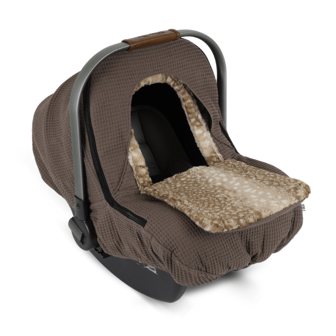 Winter Waffle Cover - Brick - Gliz Design