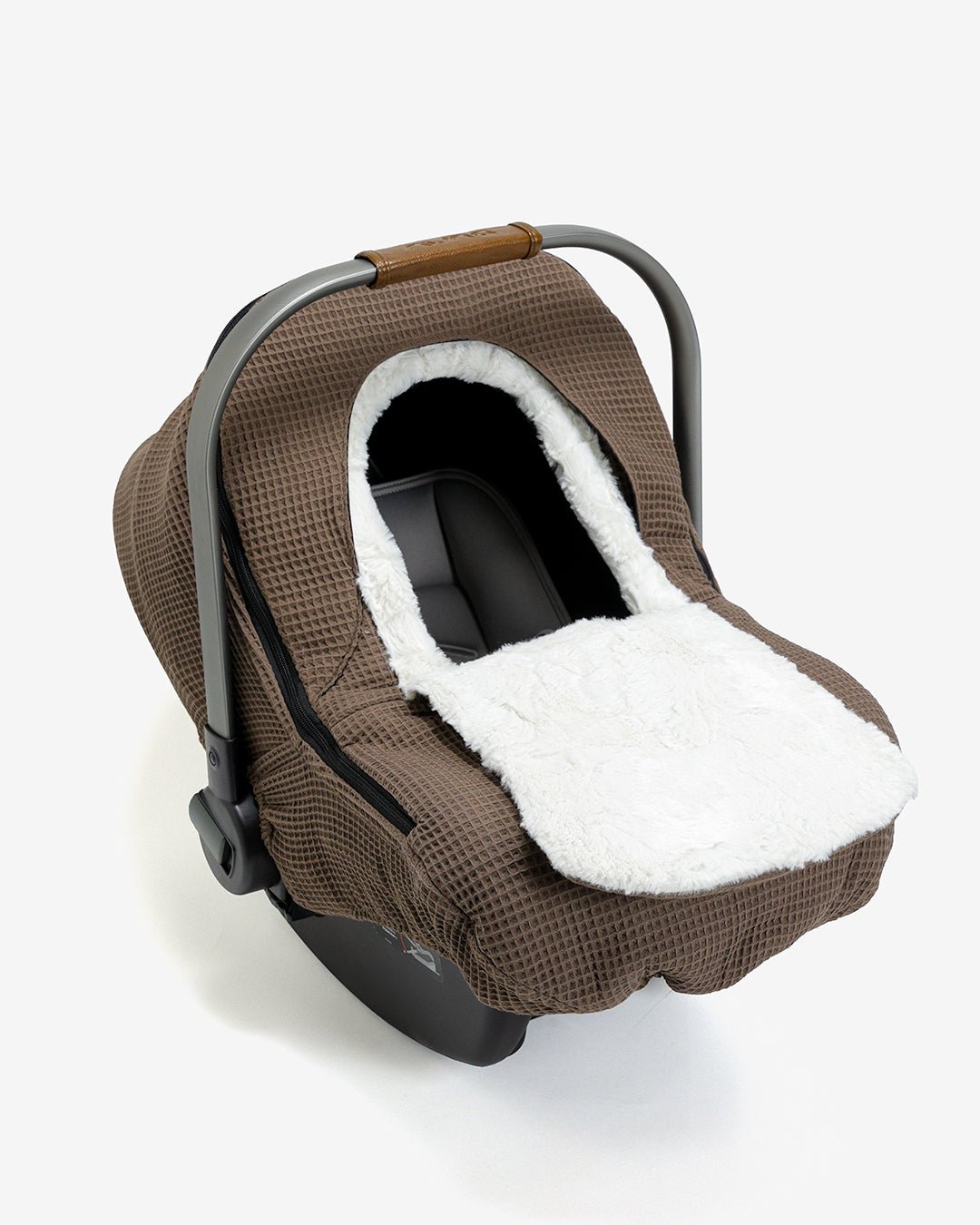 Winter Waffle Cover - Brick - Gliz Design