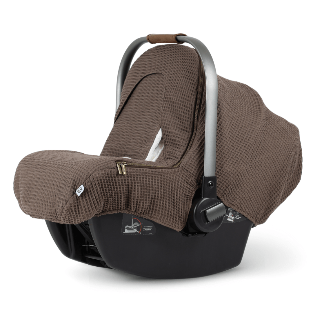 Gliz Design Baby Car Seat Winter Covers Waffle Brick