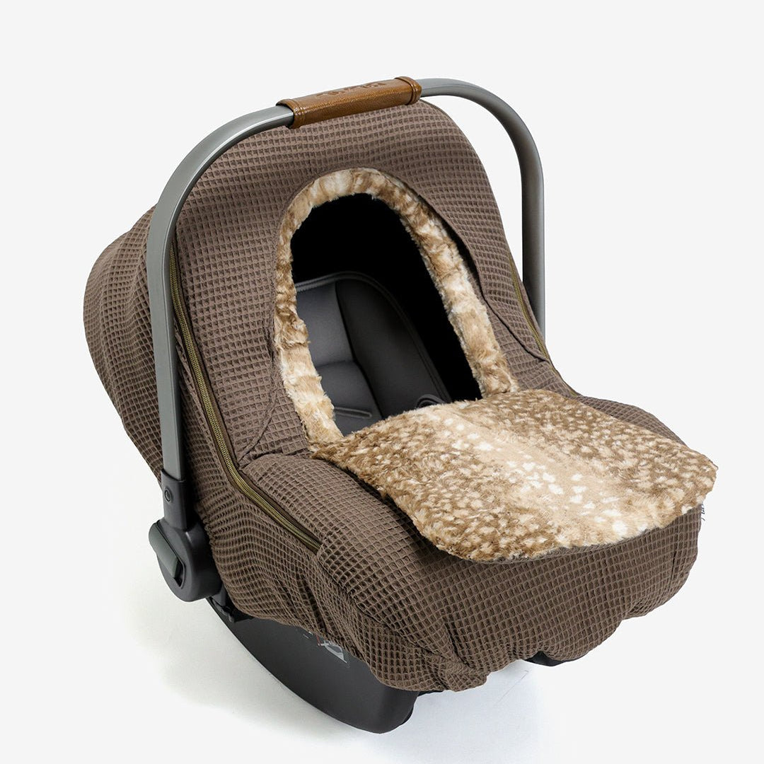 Winter Waffle Cover - Brick - Gliz Design