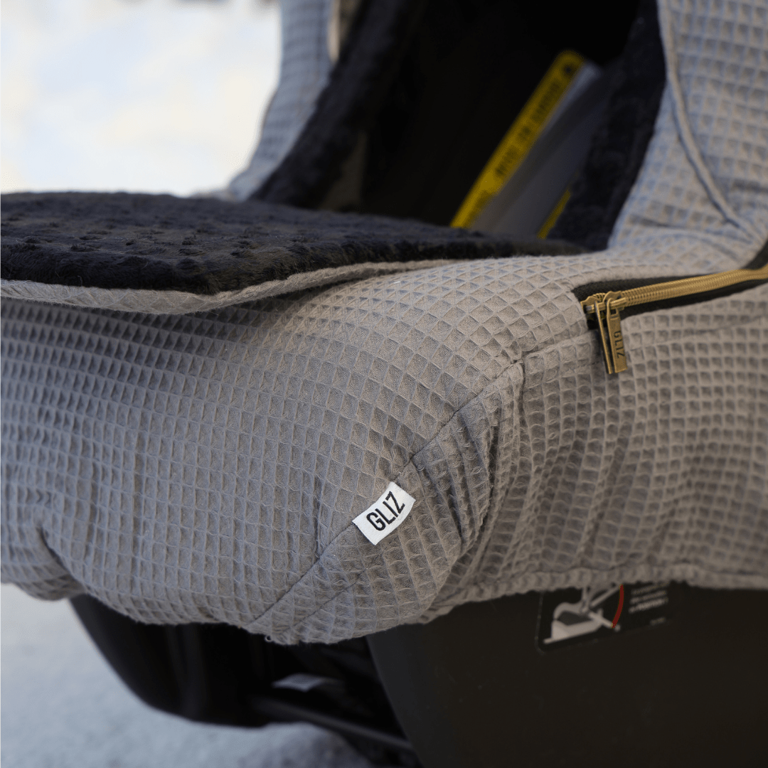 Winter Waffle Cover - Charcoal - Gliz Design