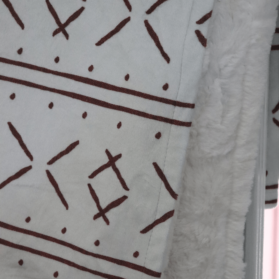 Blankets - Cream Mudcloth - Gliz Design