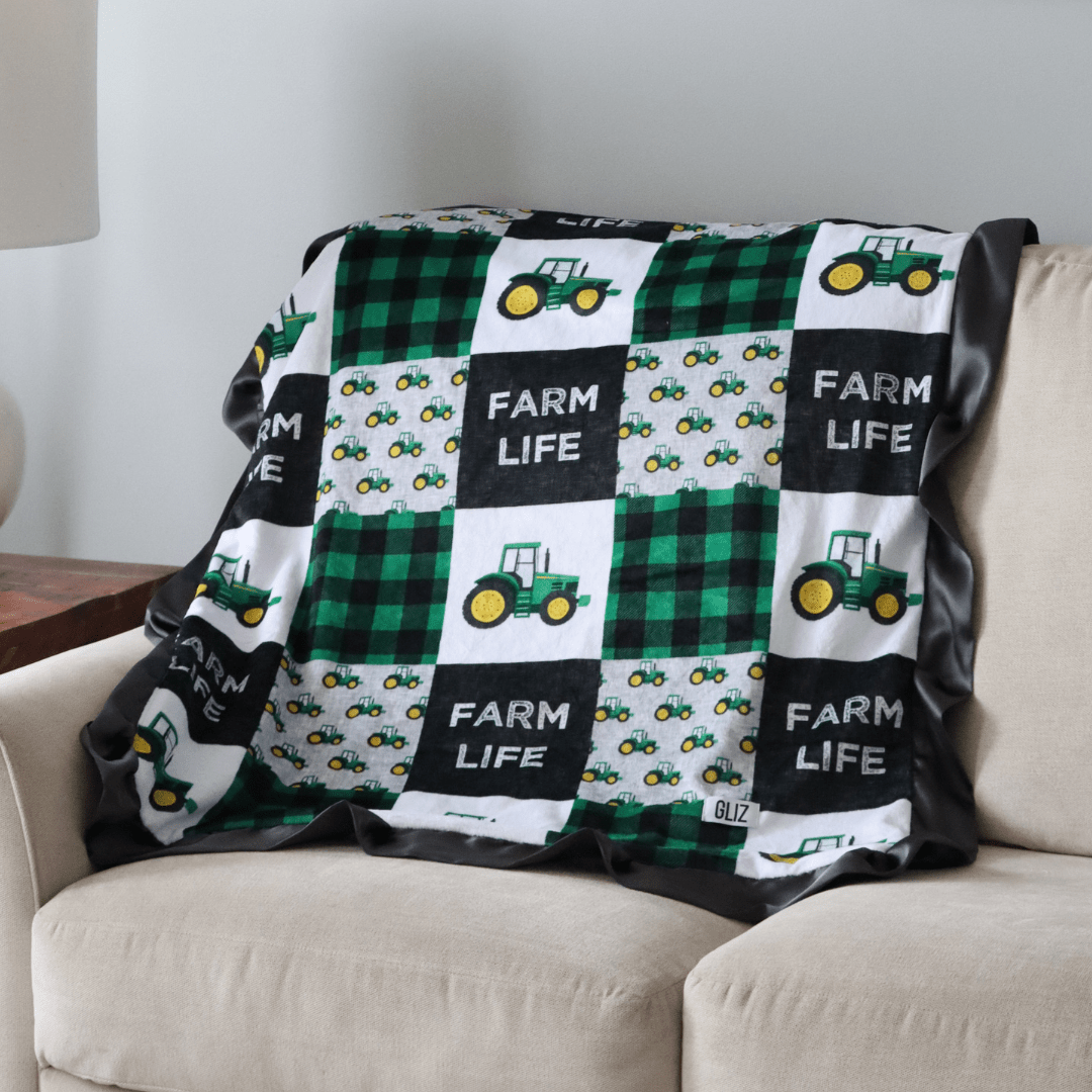 Blankets - Farm Life (Green) - Gliz Design