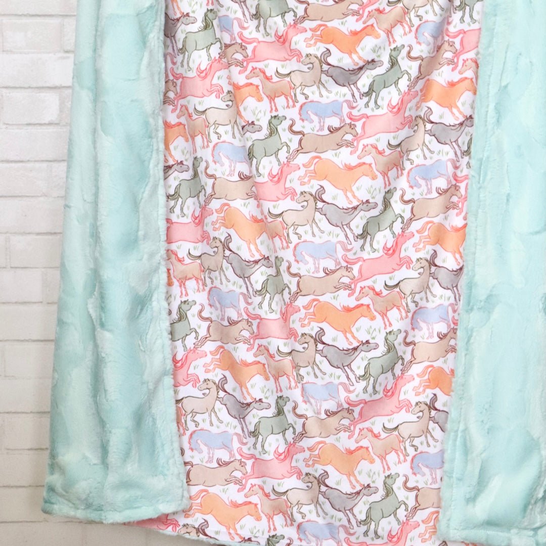 Blankets - Romping Horses - Gliz Design