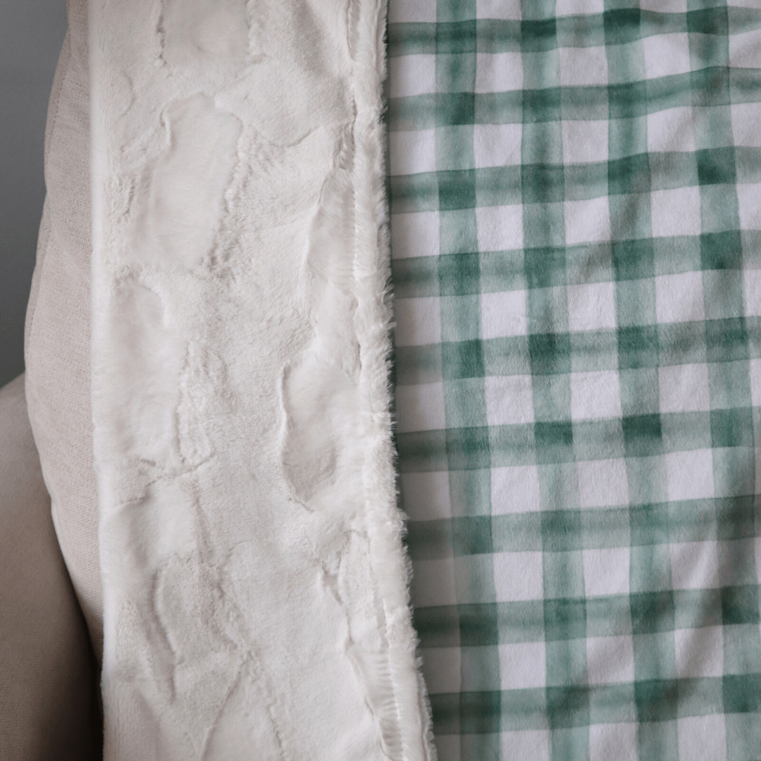 Blankets - Sage Plaid - Gliz Design