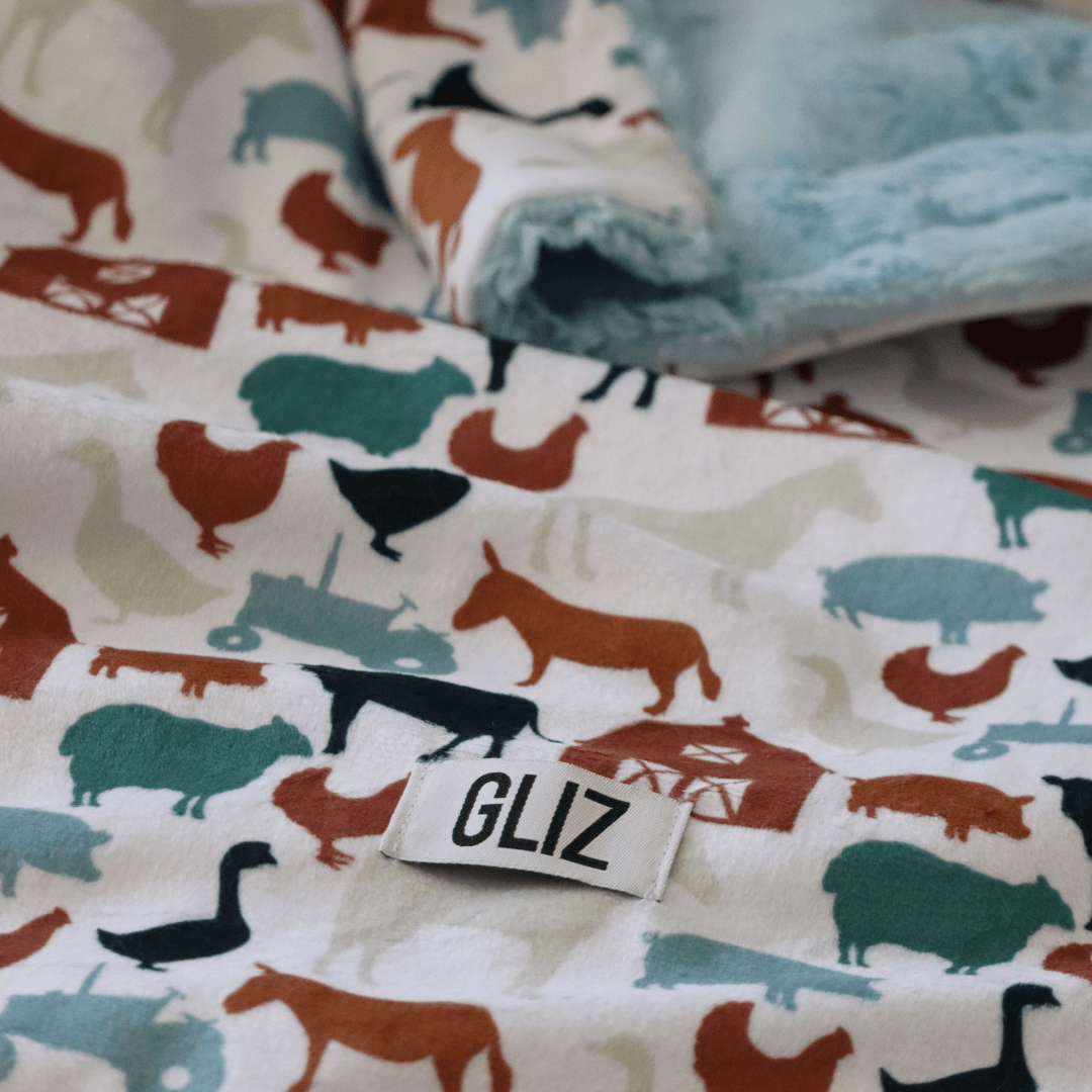 Blankets - Small Farm Animals - Gliz Design