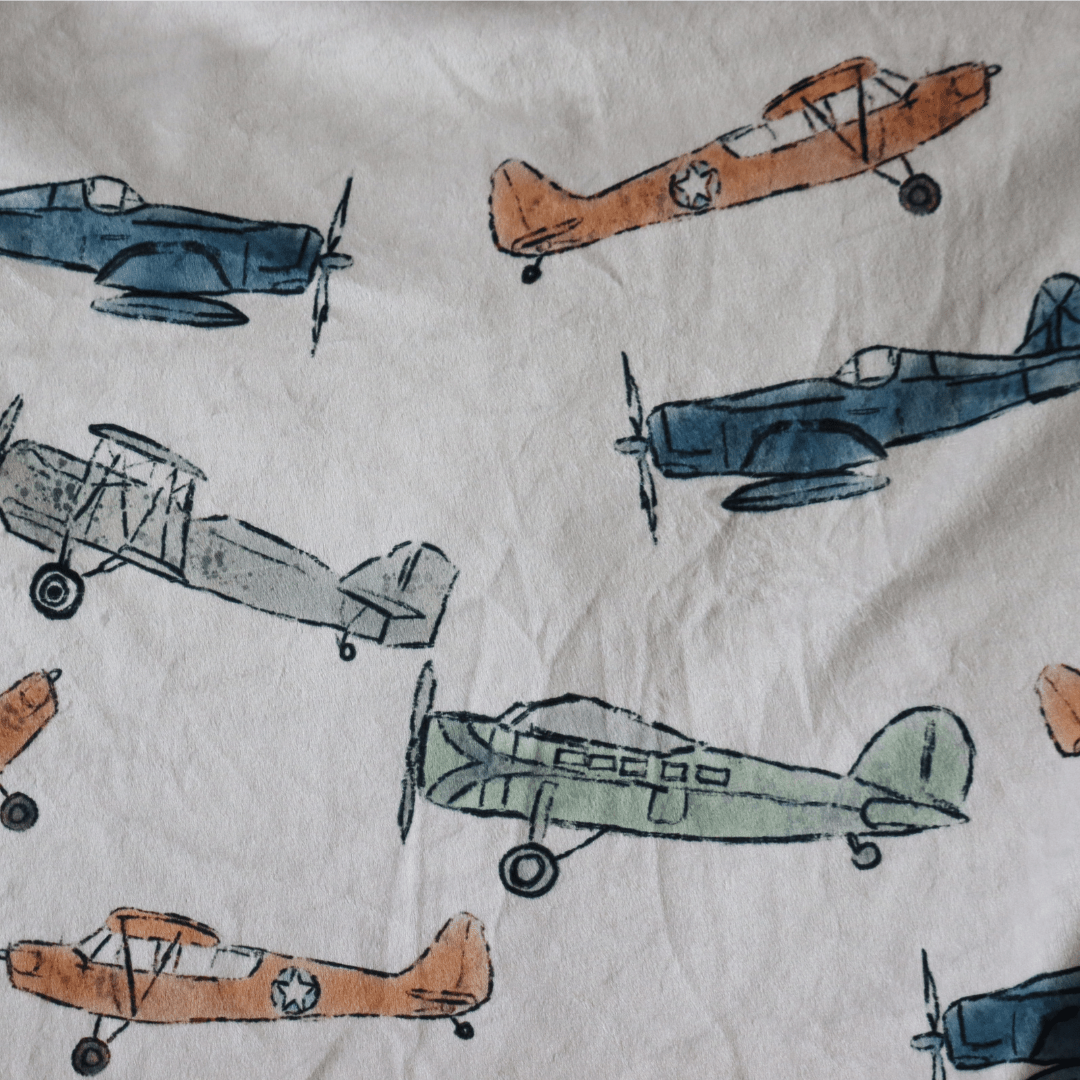 Blankets - Vintage Airplanes - Gliz Design