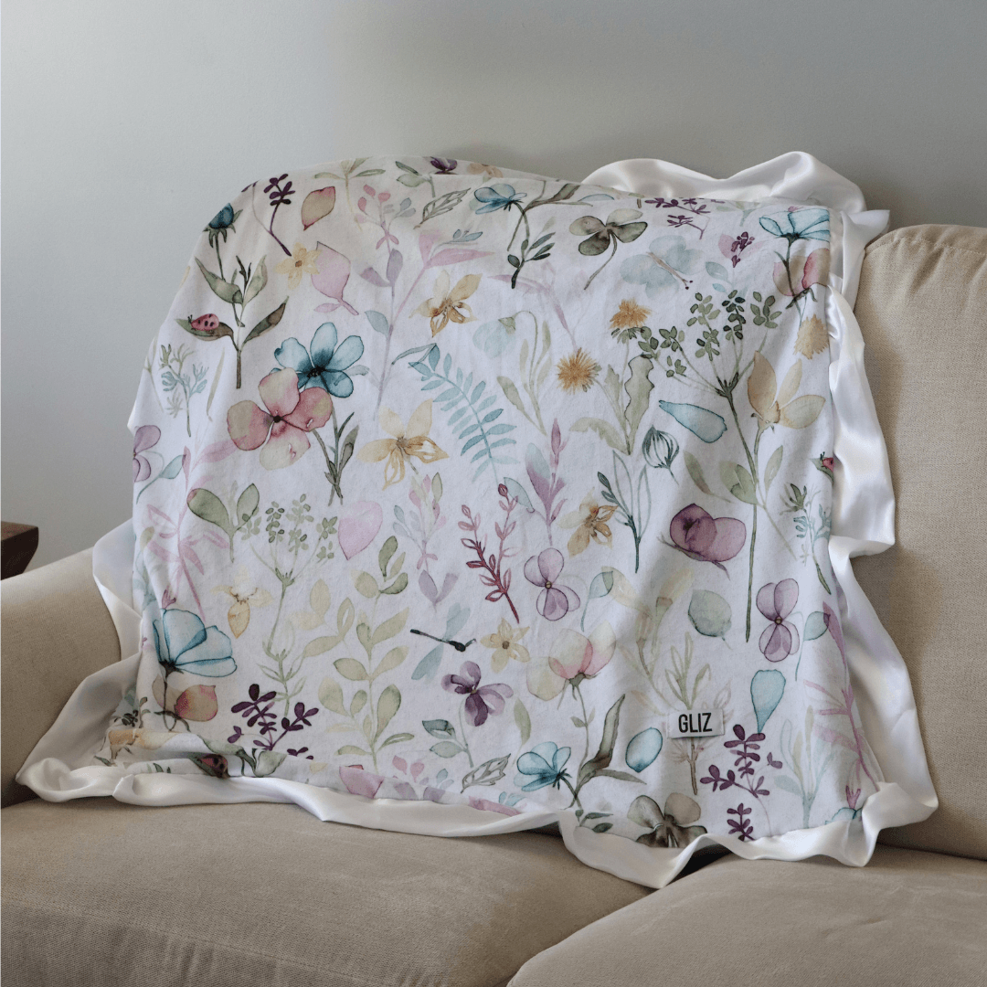 Blankets - Watercolor Paint Floral - Gliz Design