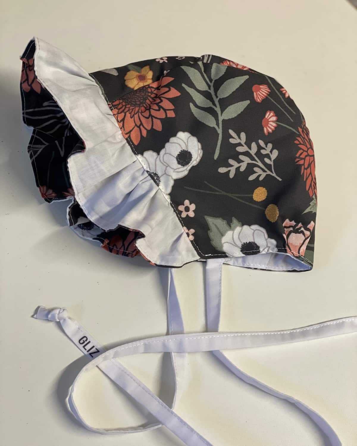 Flare Bonnet - Moody Colorful Florals - Gliz Design