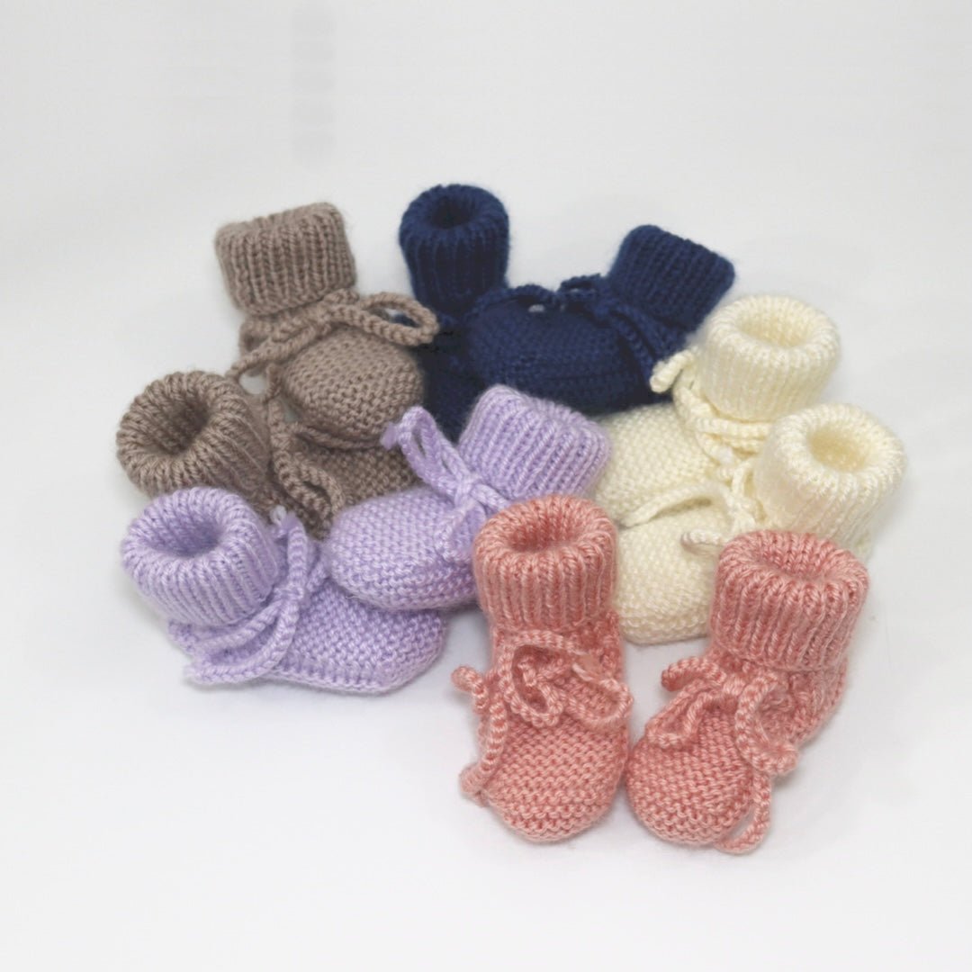 Hand Knitted Booties v2 - Gliz Design