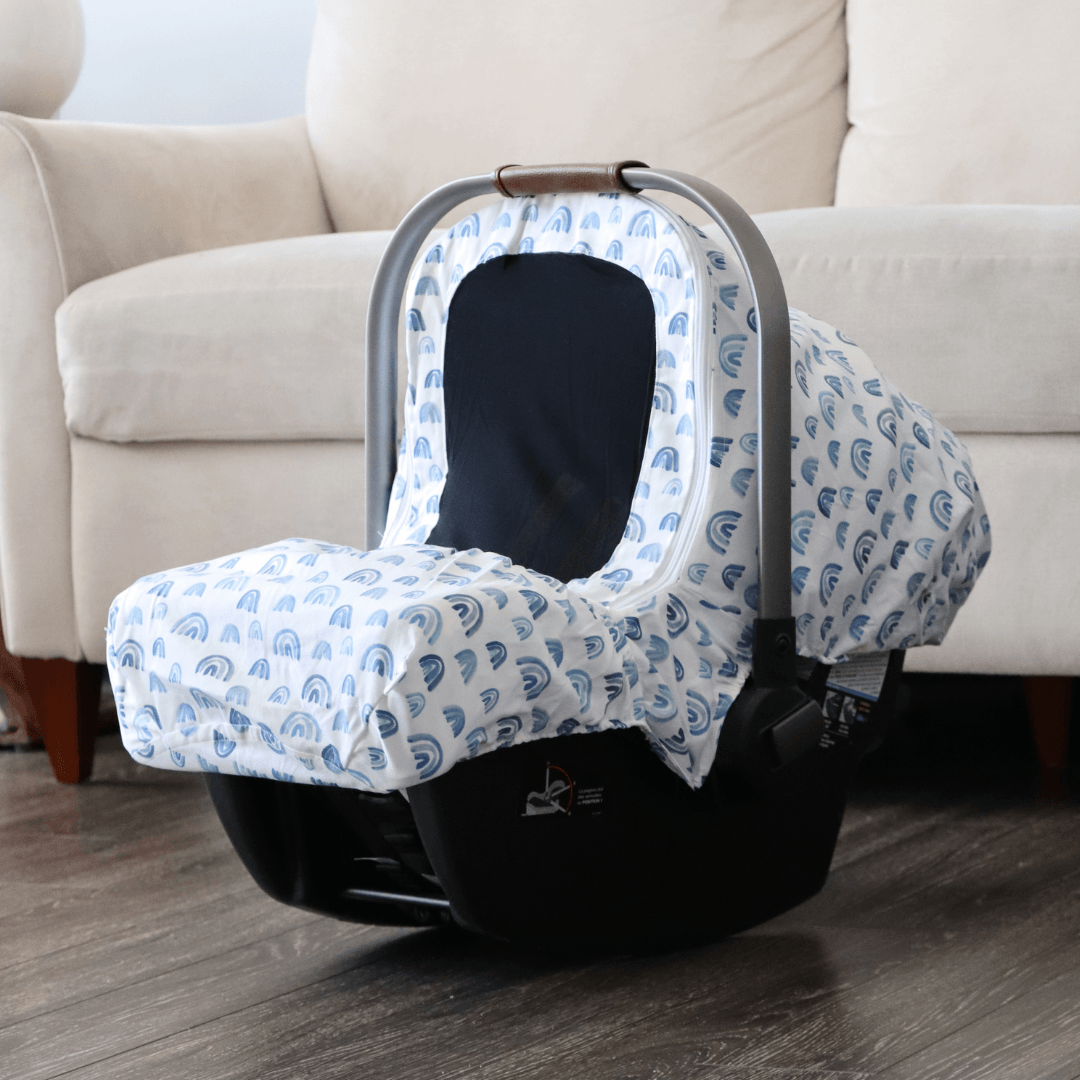 Summer - Baby Blue Boho Rainbows - Gliz Design