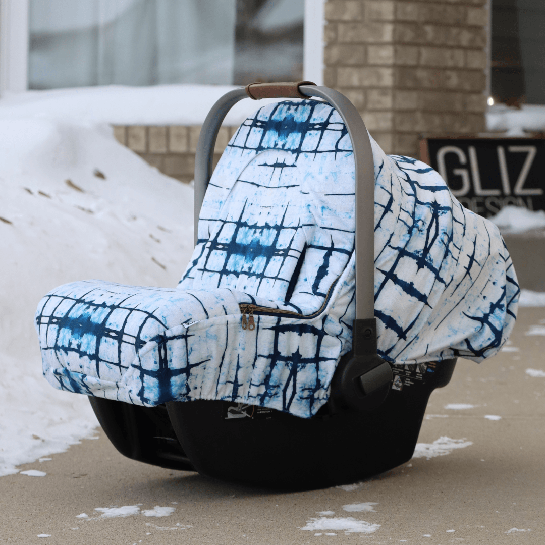 Winter - Faded Indigo Shibori - Gliz Design