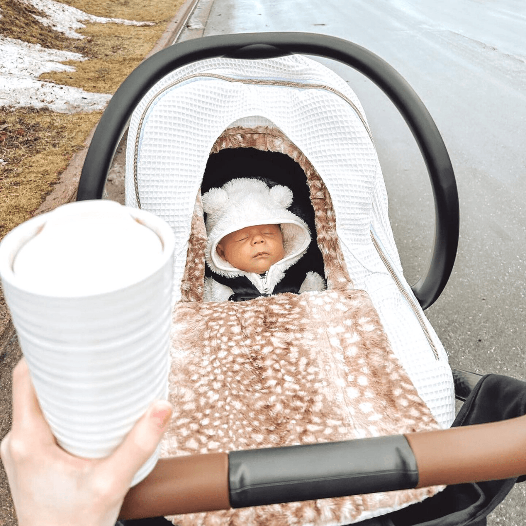 Gliz Design Baby Car Seat Winter Covers Waffle Full Collection