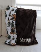 Blankets - Forest Bear Watercolor - Gliz Design