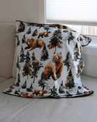 Blankets - Forest Bear Watercolor - Gliz Design