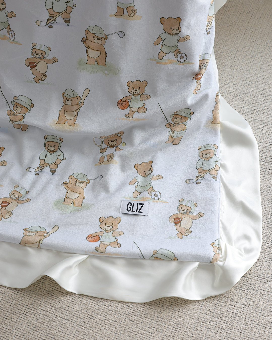 Blankets - Teddy Bear Sports - Gliz Design