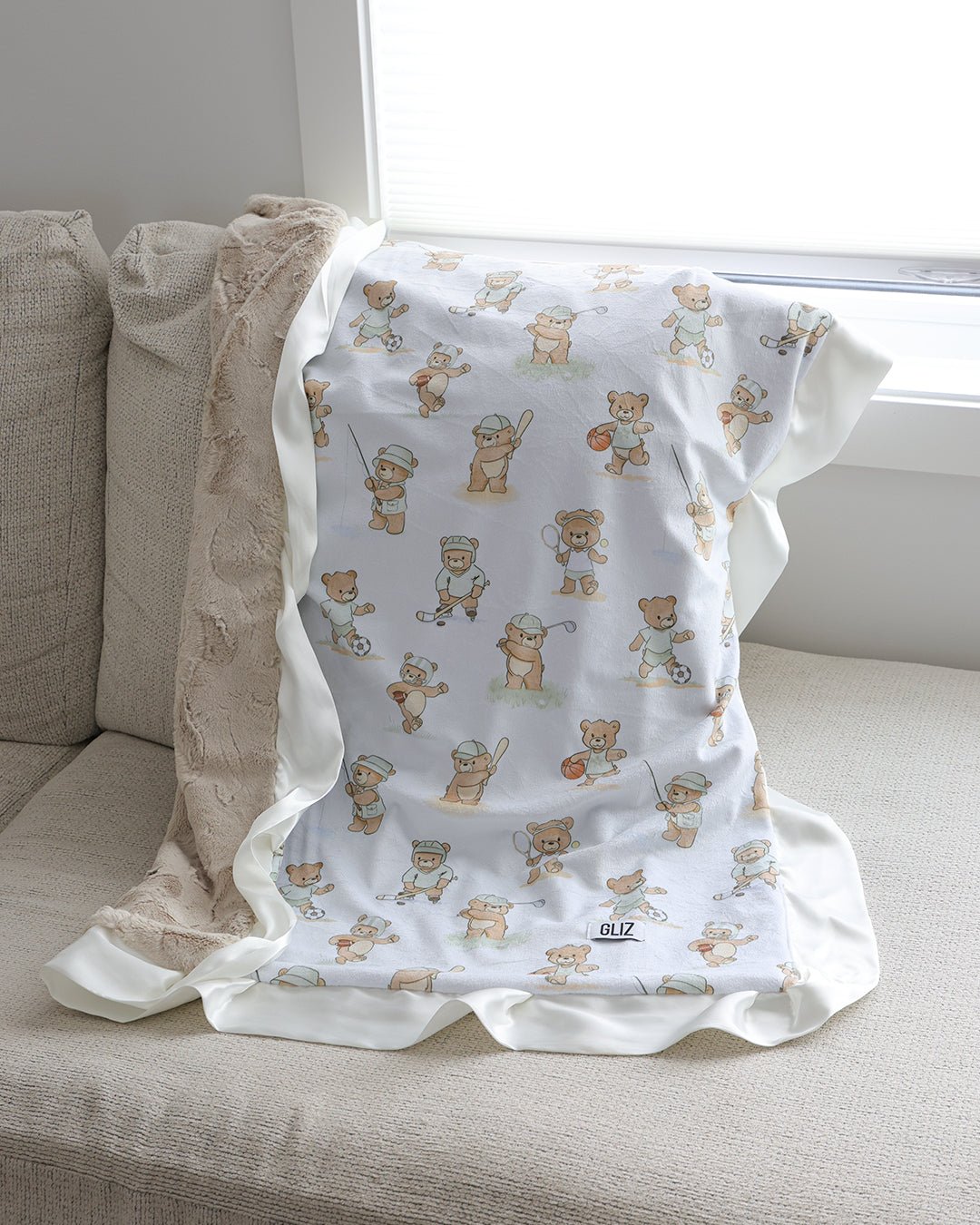 Blankets - Teddy Bear Sports - Gliz Design