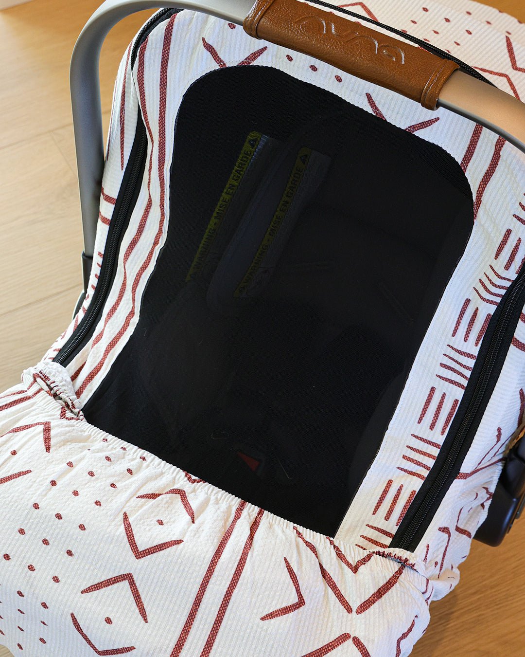 Summer Lite GlizCover™ - Rust On Bone Mudcloth - Gliz Design
