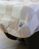 Summer Lite GlizCover™ - Sandy Taupe & Cream Checkers - Gliz Design