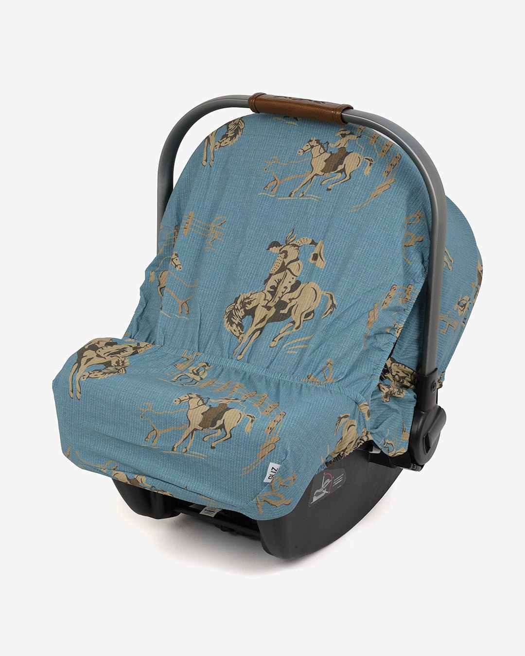 Summer Lite GlizCover™ - Western Life Bucking Bronco Light Blue - Gliz Design