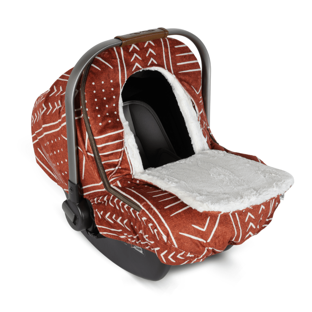 Winter Cover - Burnt Orange Mudcloth - Gliz Design