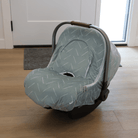 Winter Cover - Freehand Chevron in Sage Green - Gliz Design