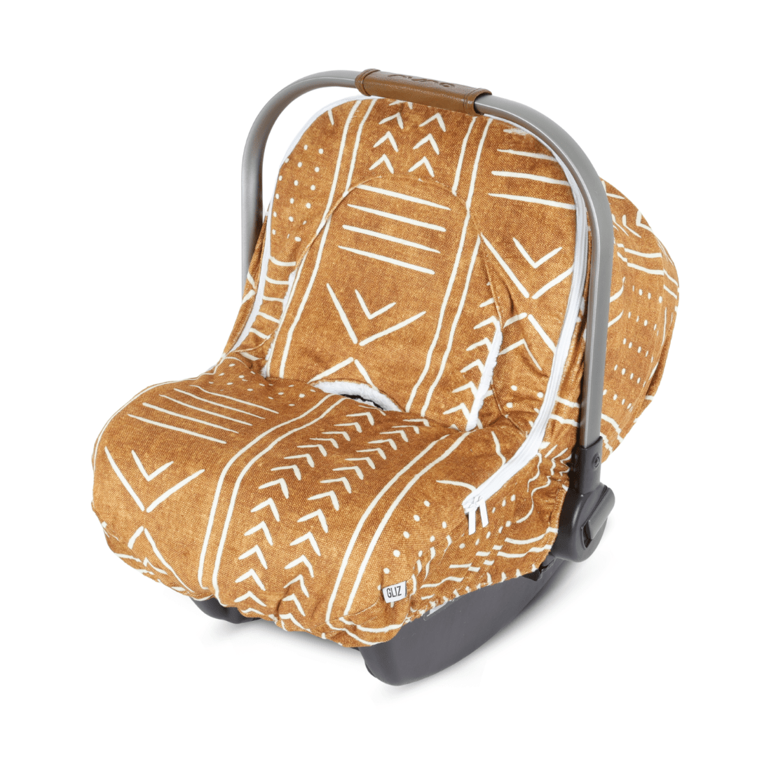 Winter Cover - Mustard Mudcloth - Gliz Design