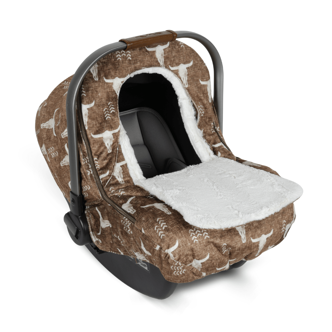 Winter Cover - Olive Green Long Horns - Gliz Design